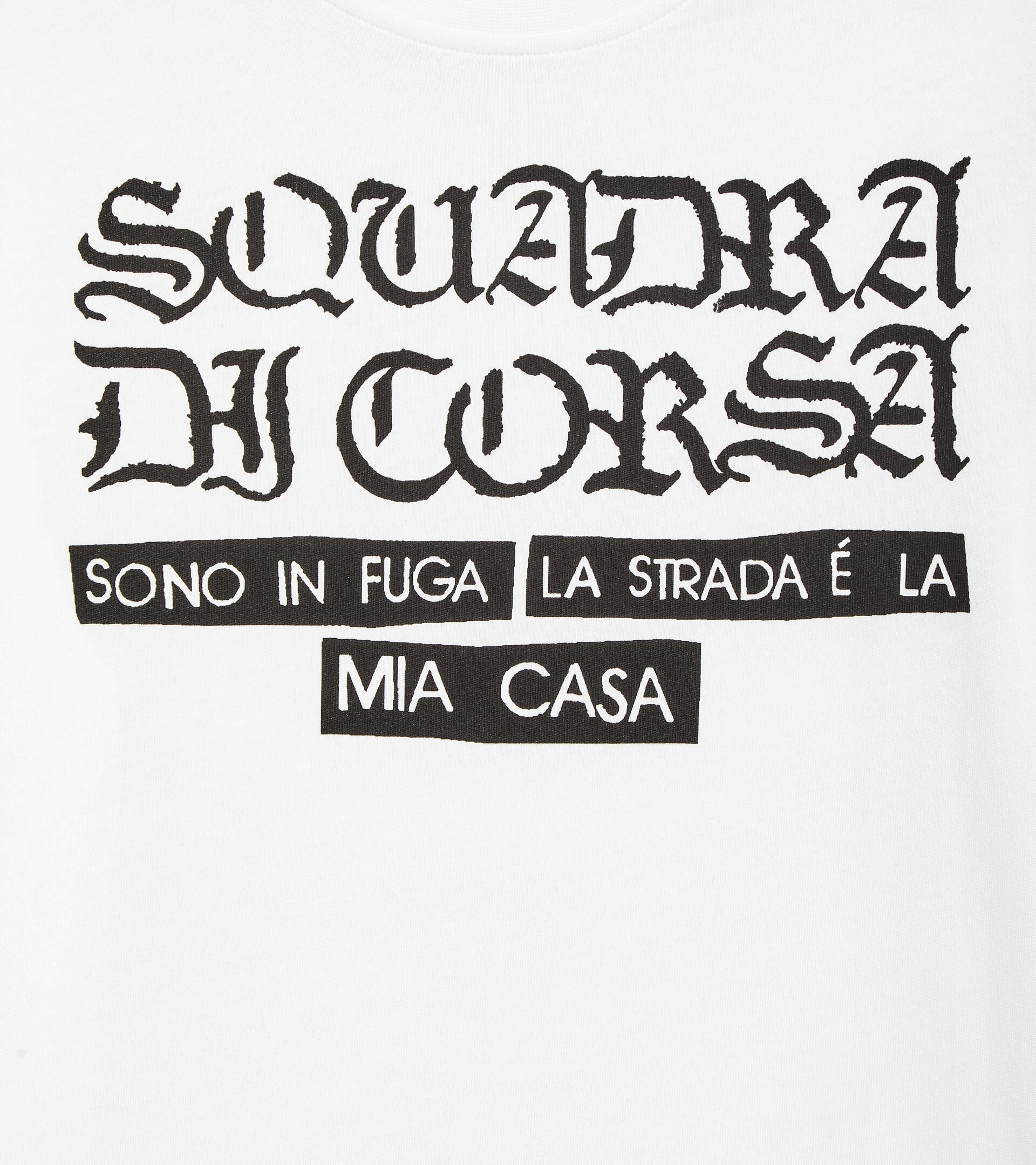 Squadra di Corsa t-shirt - Recycled cotton - Gender Neutral T-SHIRT SS SQUADRA DI CORSA OPTICAL WHITE - Diadora