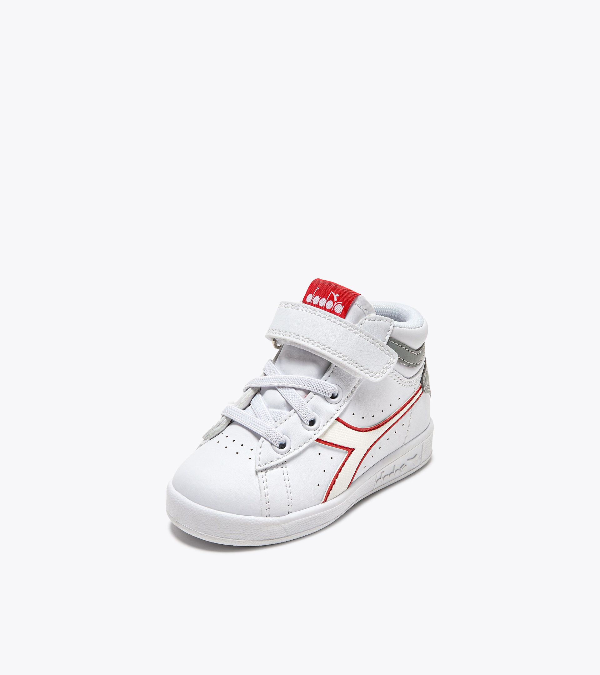 Sports shoes - Toddlers 1-4 years GAME P HIGH TD WHITE/ULTIMATE GRAY/CAYENNE - Diadora