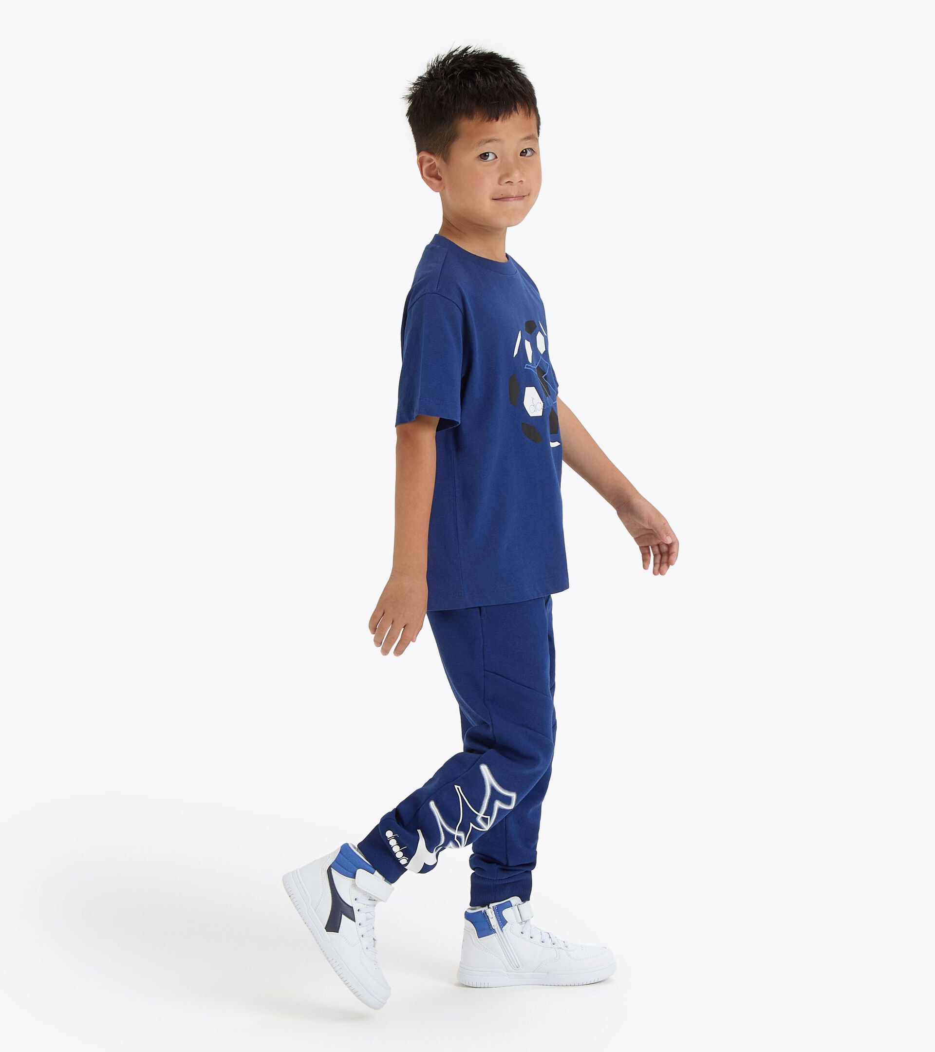 Camiseta con estampado - Corte cómodo - Niños/Adolescentes
 JB. T-SHIRT SS LOGO AZUL FINCA - Diadora