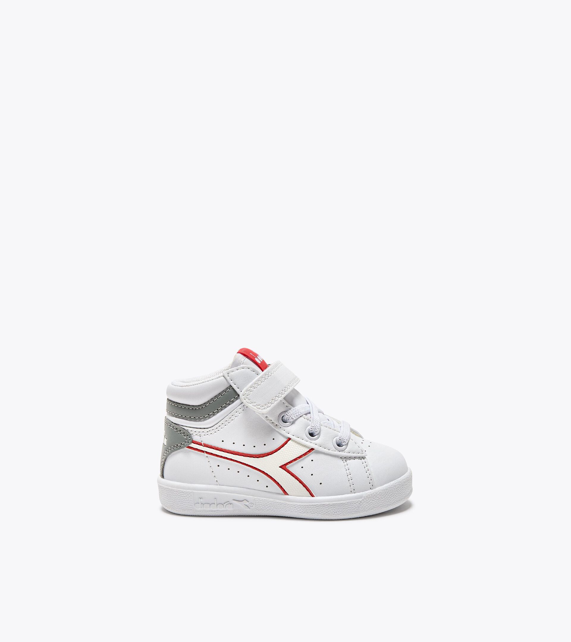 Chaussures de sport - Bambins 1-4 ans GAME P HIGH TD WHITE/ULTIMATE GRAY/CAYENNE - Diadora