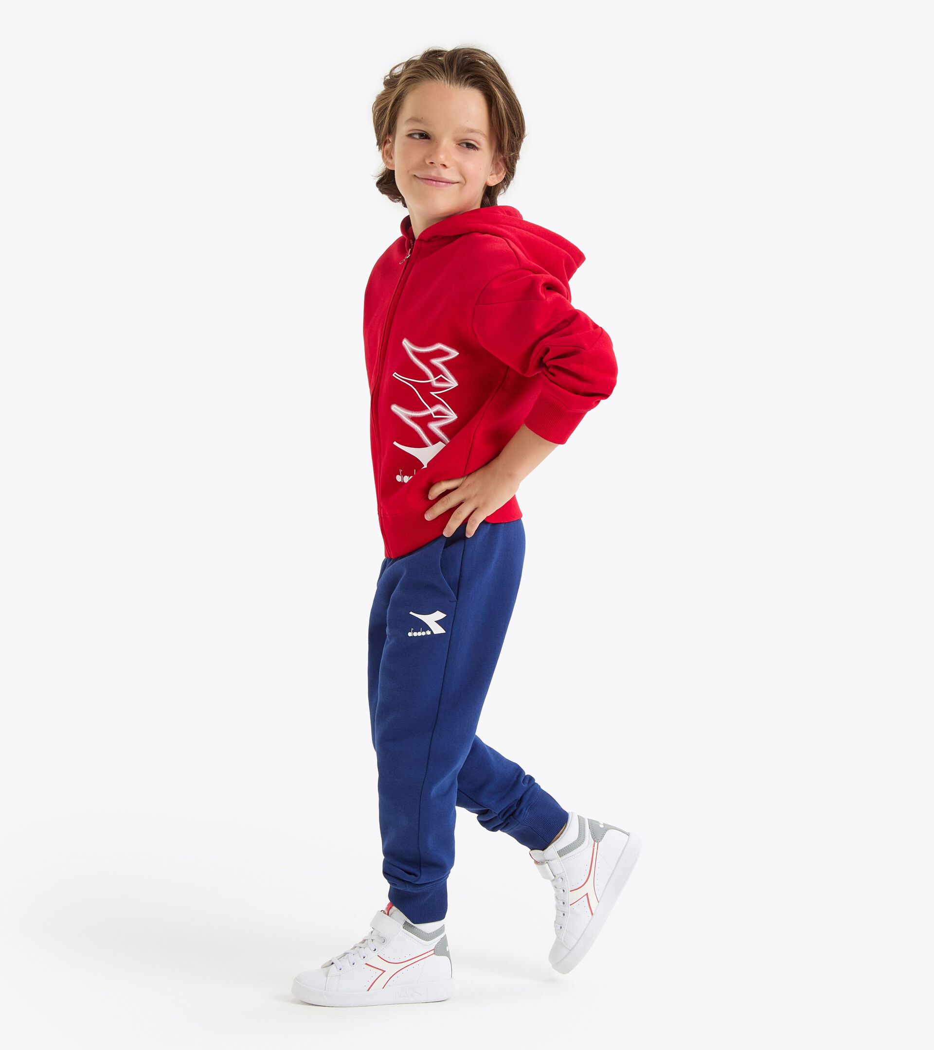 Chándal - Niño/Adolescente
 JB. TRACKSUIT HD FZ LOGO ROJO SALSA - Diadora