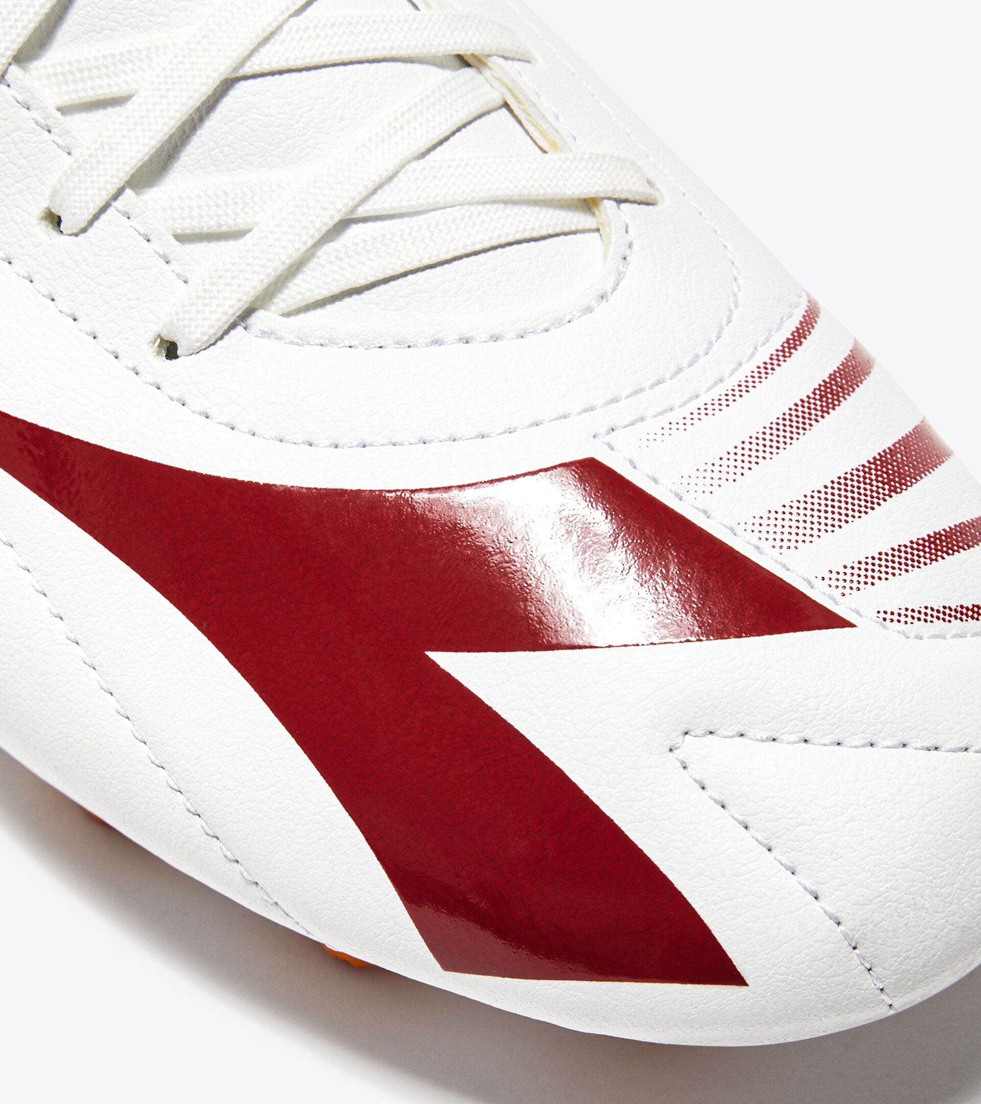 Chaussures de football pour terrains compacts - Homme MAXIMUS ELITE R LPU WHITE/CHILI PEPPER/RUSSET ORANGE - Diadora