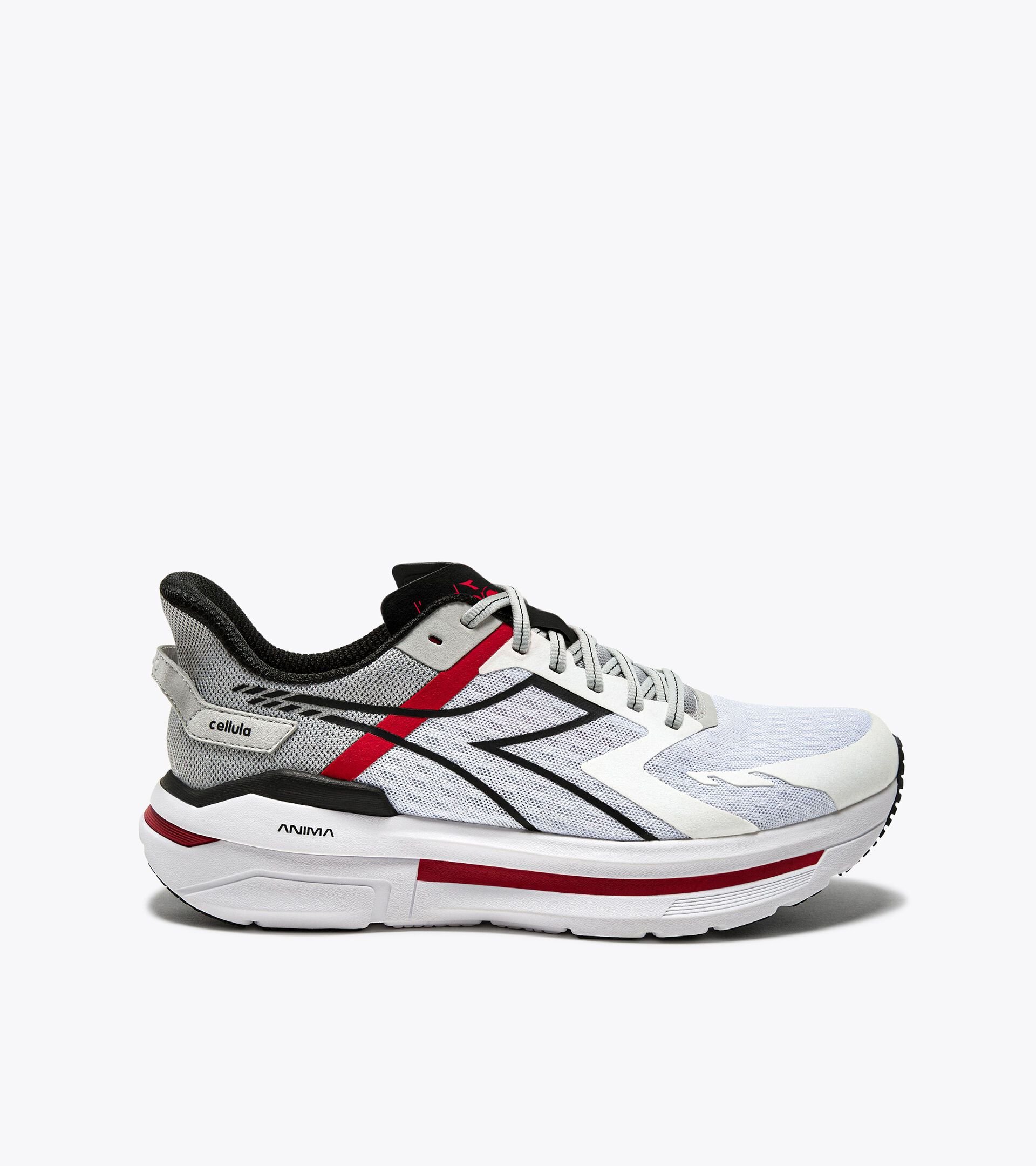 Running shoe - Comfort and stability - Men's CELLULA WHITE/SILVER DD/BLACK - Diadora