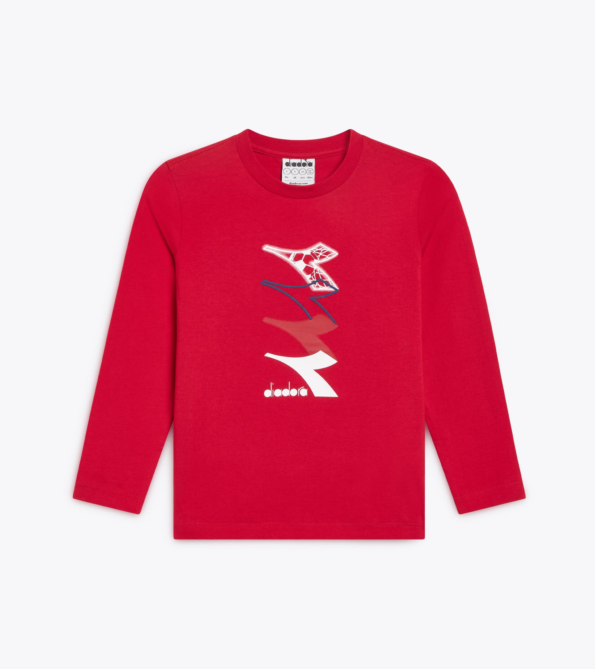 T-shirt a maniche lunghe con stampa - Comfort fit - Ragazzi
 JB. T-SHIRT LS LOGO RED SALSA - Diadora