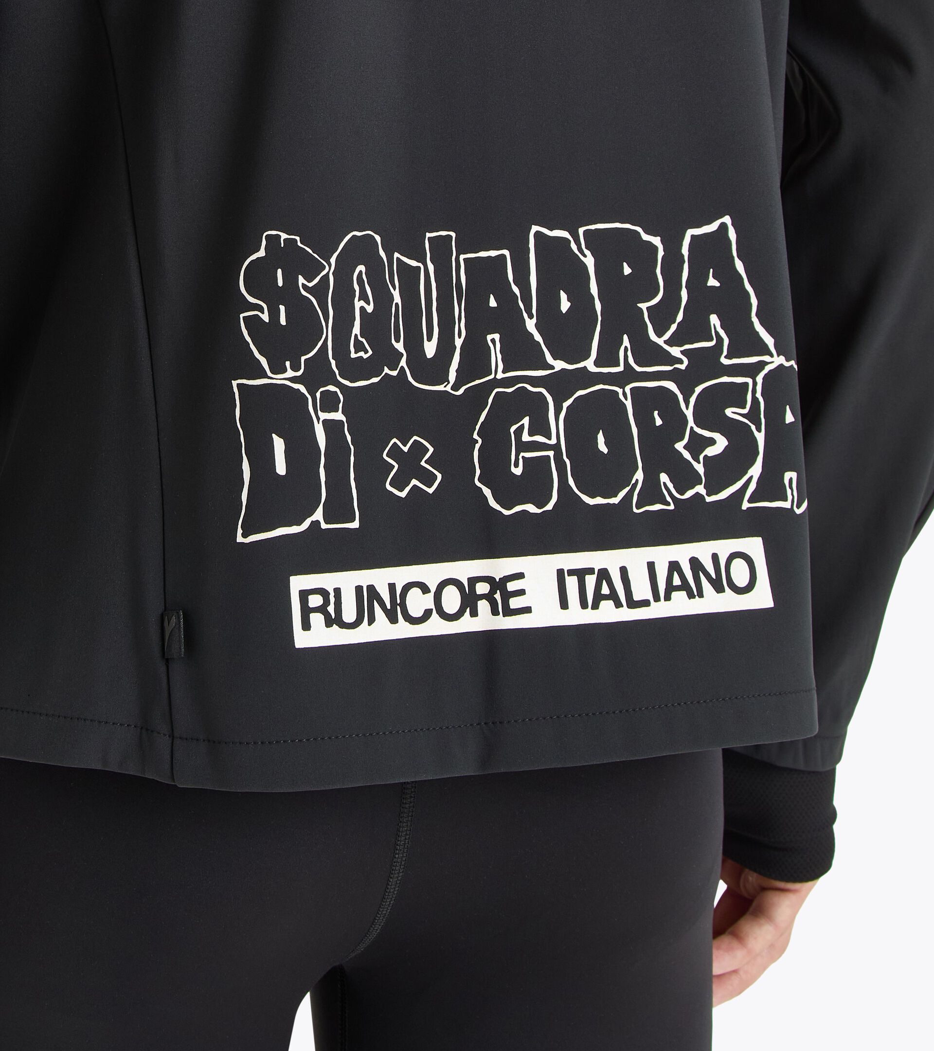 Squadra Di Corsa softshell jacket - Unisex
 U. FZ SOFTSHELL SQUADRA DI CORSA BLACK - Diadora