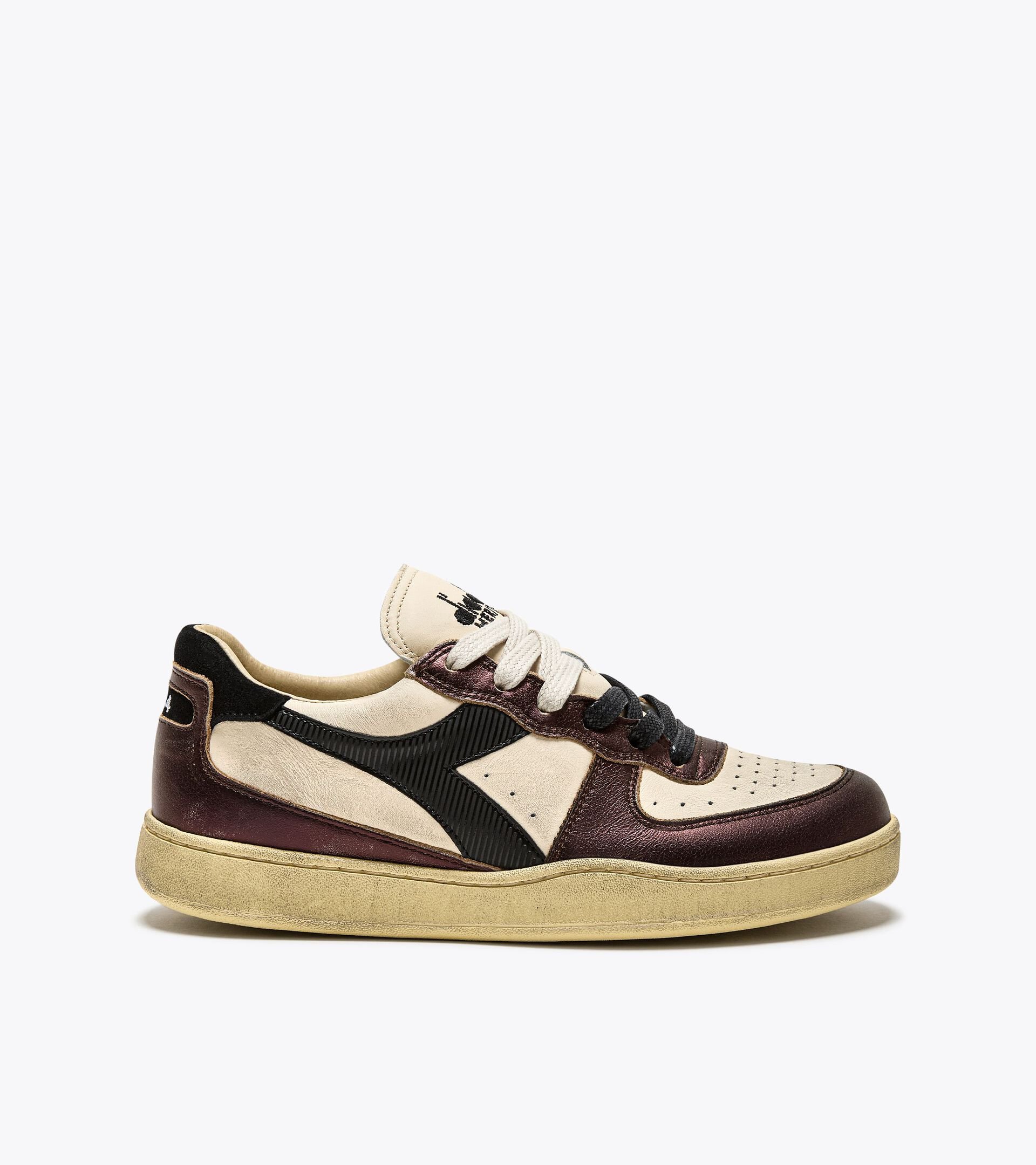 Heritage-Schuh - Gender neutral MI BASKET LOW METALLIC DIRTY SCHAUMGEKRONTE GRAU - Diadora