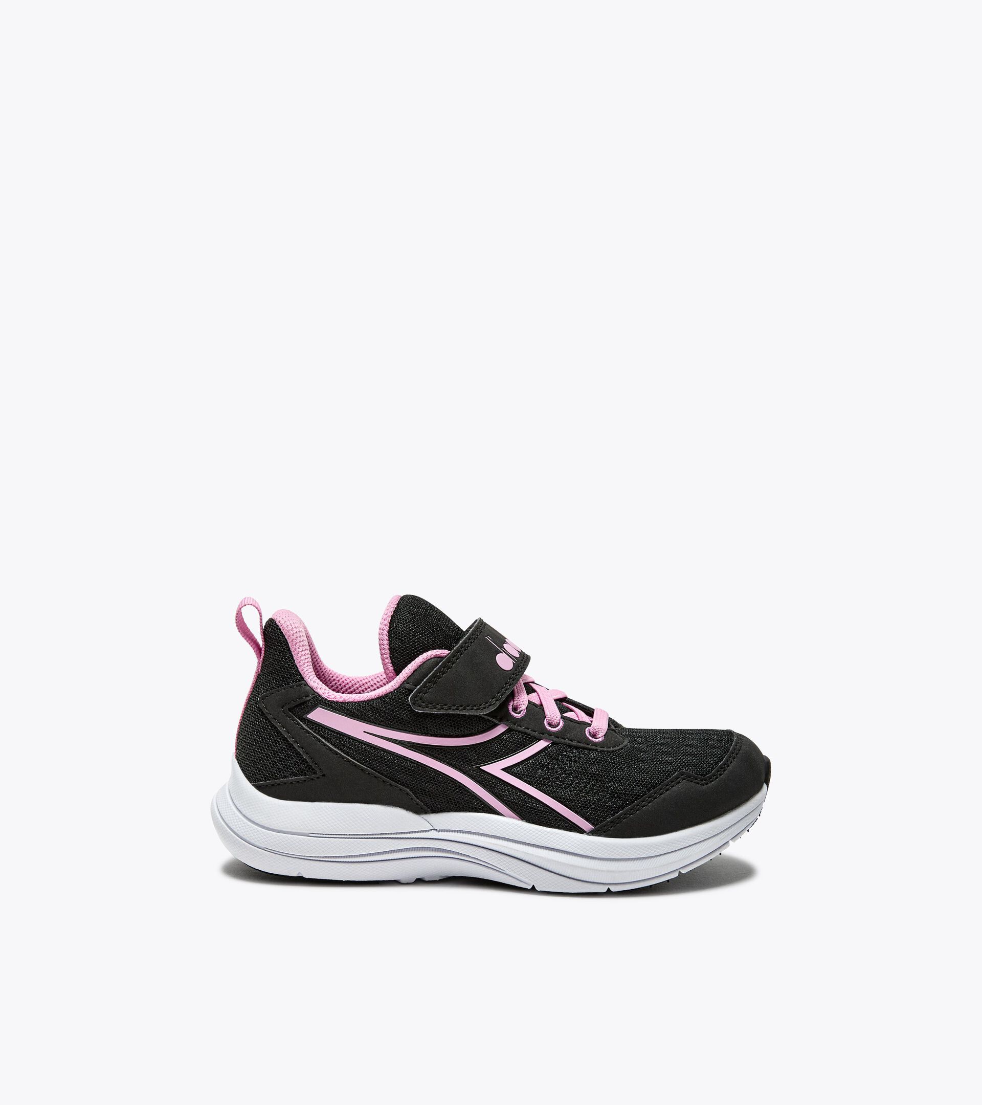 Running shoe - Double lacing system - Junior
 SNIPE 2 JR BLACK/LILAC CHIFFON - Diadora