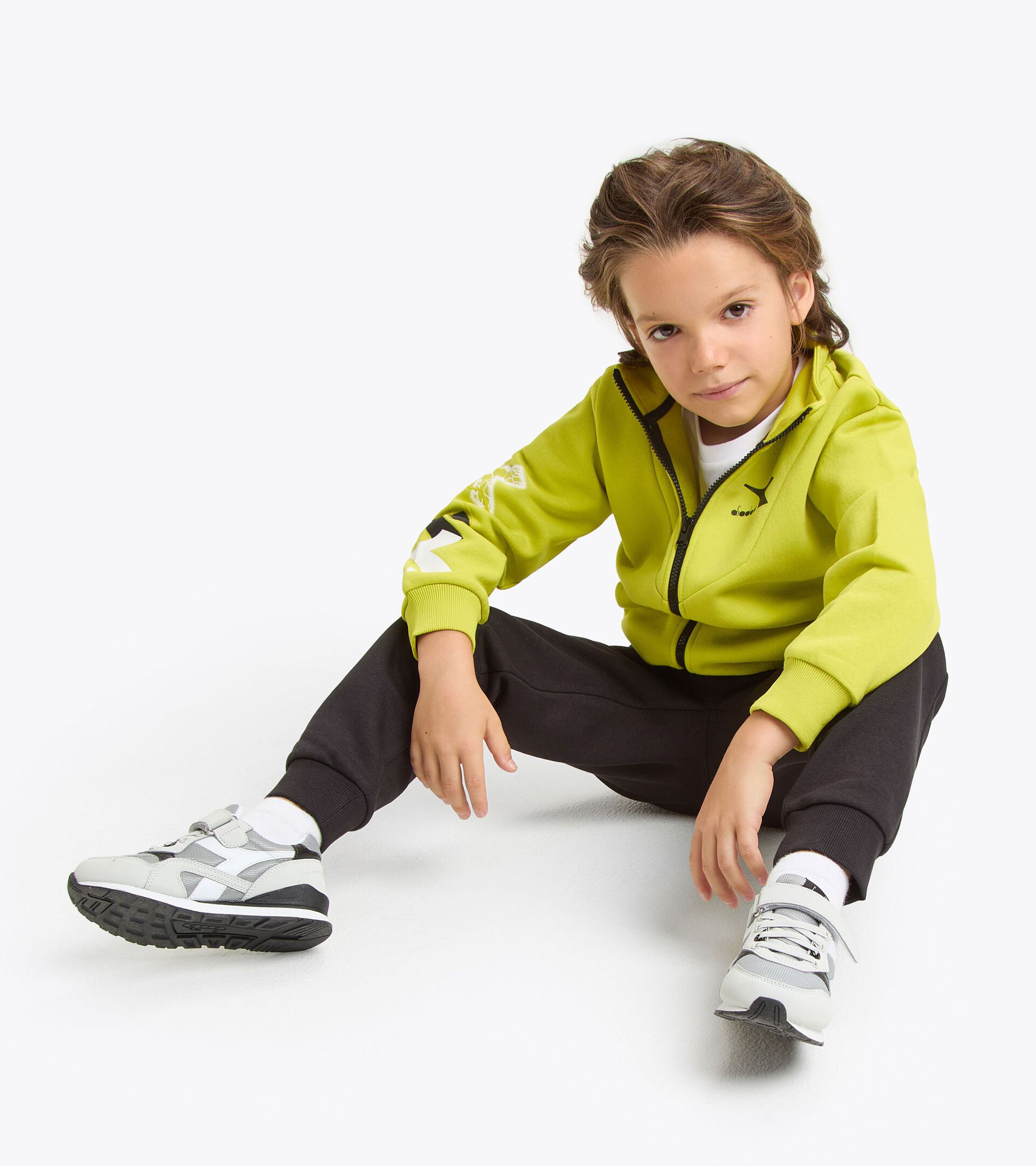 Chándal - Niño/Adolescente
 JB. TRACKSUIT FZ LOGO VERDE BROTE DELICADO - Diadora