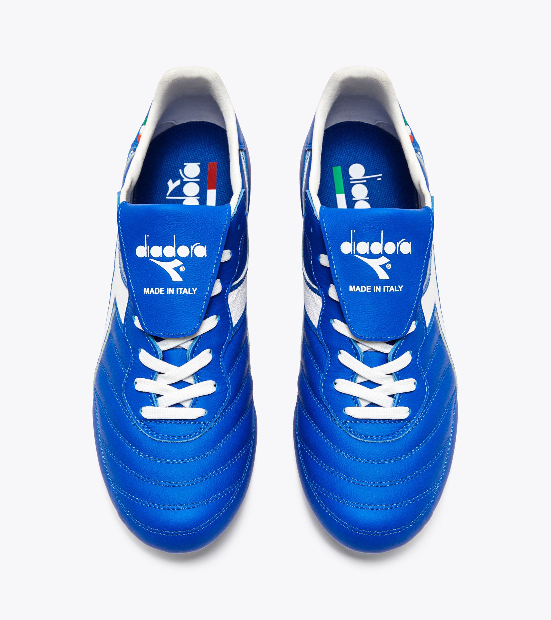 Chaussures de football pour terrains compacts - Made in Italy BRASIL ITA OG 94 LT+ T MDPU AZZURRO/BIANCO - Diadora