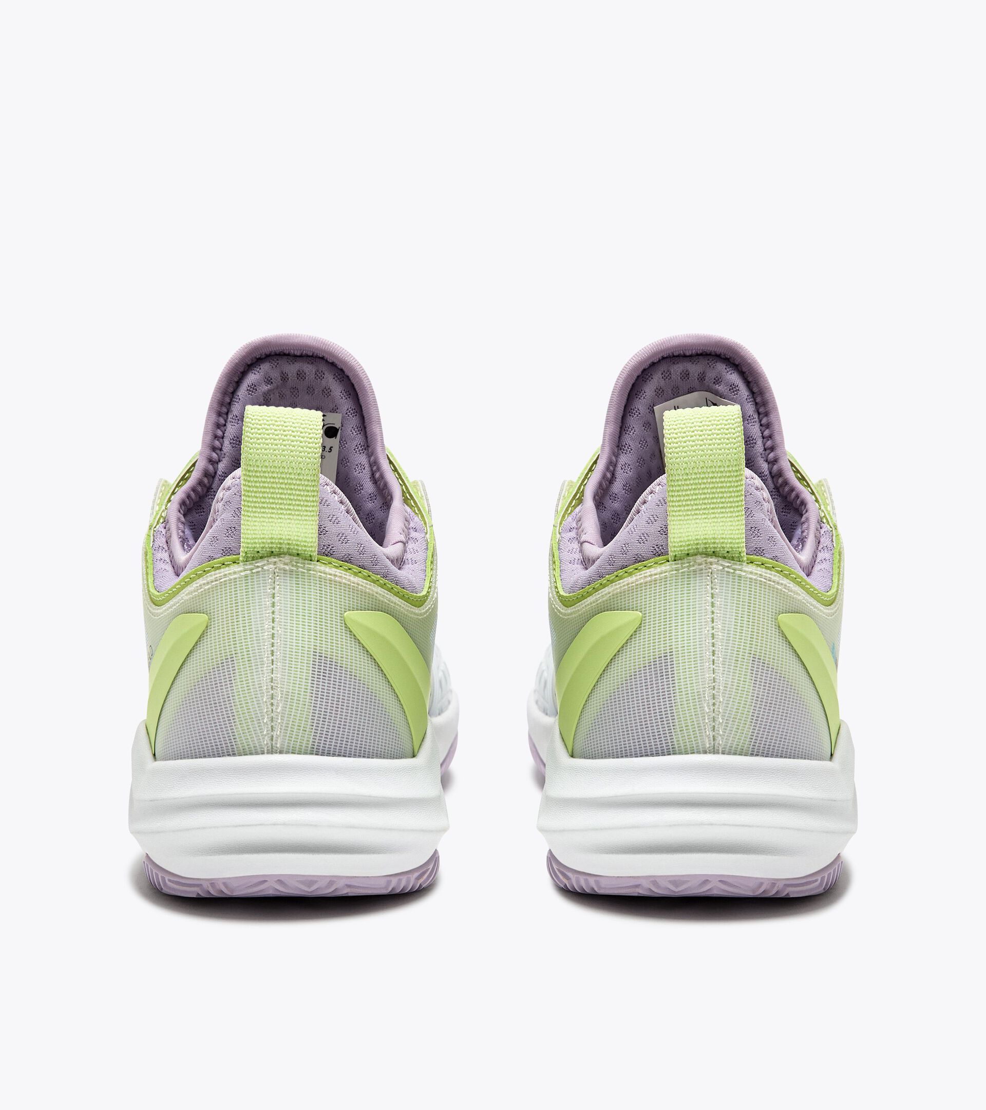 Chaussures de tennis pour terrains en terre battue - Femme  SPEED BLUSHIELD FLY 4 + W CLAY WHITE/ASTRAL AURA - Diadora