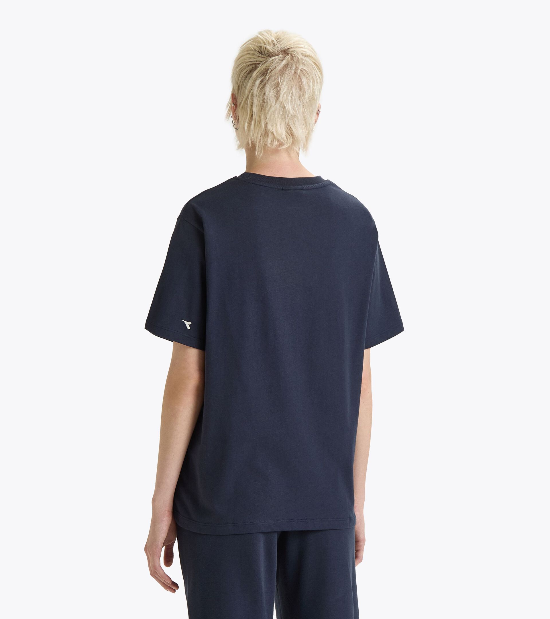 T-shirt - Gender Neutral T-SHIRT SS ATHL. LOGO BLU PROFONDO - Diadora