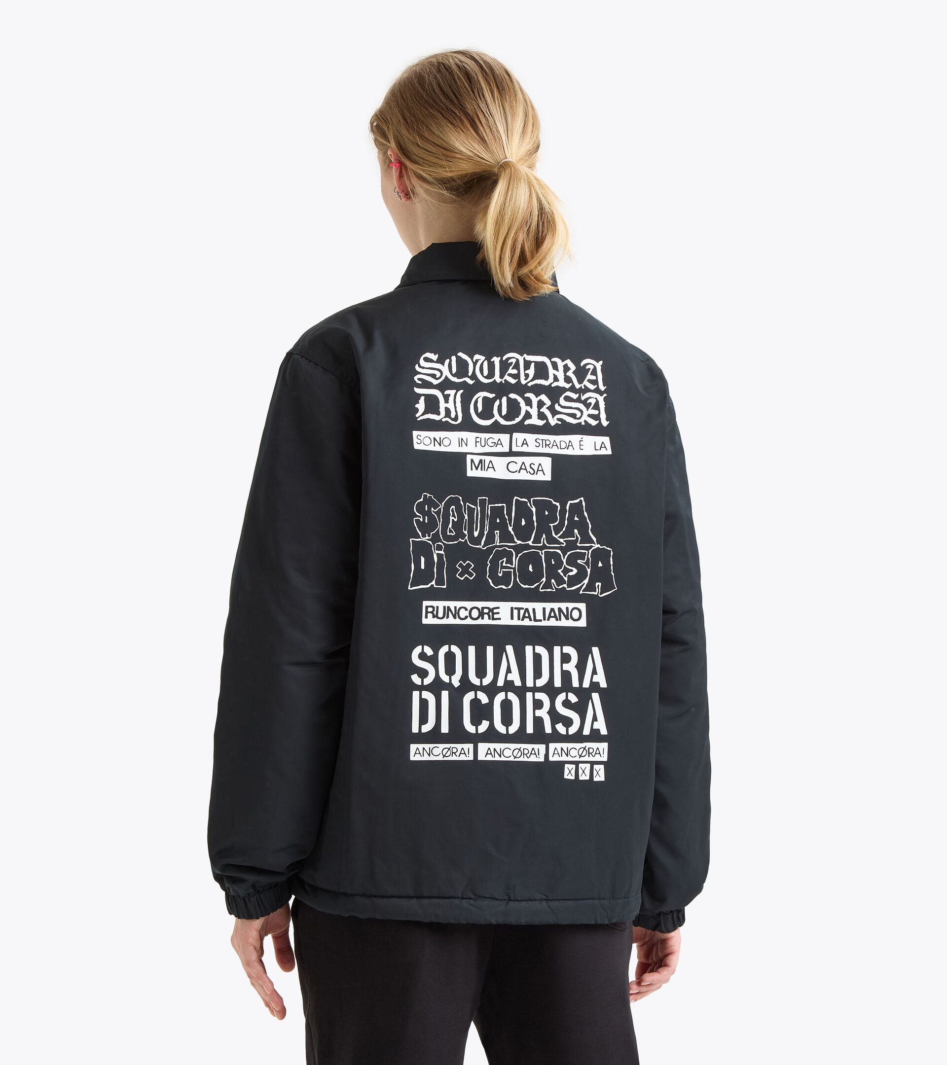 Winddichte Jacke Squadra di Corsa - Genderneutral JACKET COACH SQUADRA DI CORSA SCHWARZ - Diadora