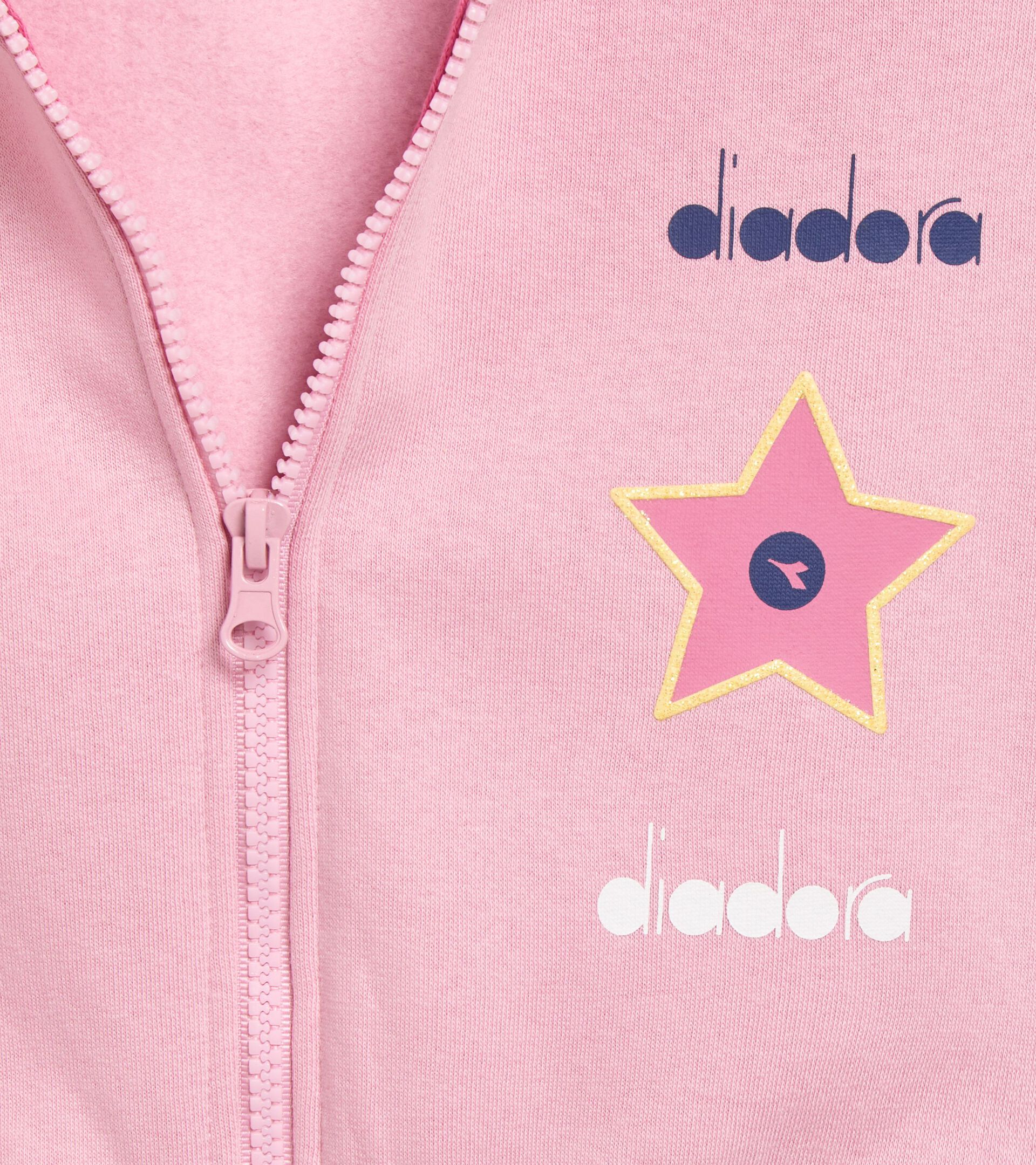 Coordinated tracksuit - Girls 
 JG. TRACKSUIT HD FZ LOGO CAMEO PINK - Diadora