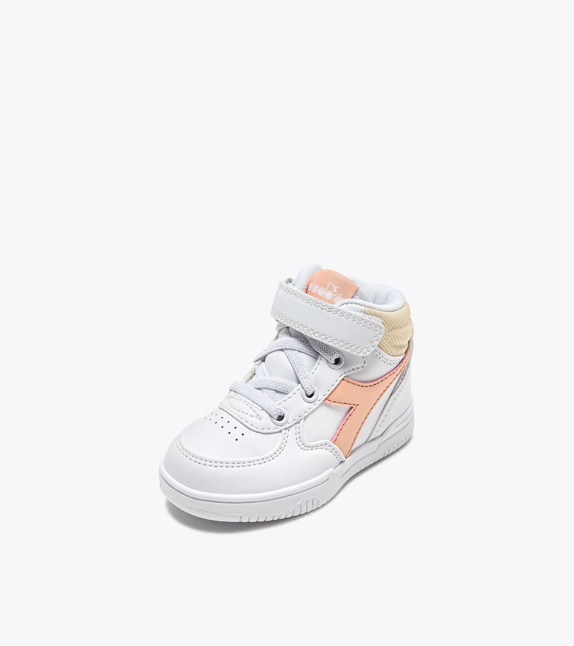 Sports shoes - Toddlers 1-4 years RAPTOR MID TD WHITE/PEACH PARFAIT - Diadora