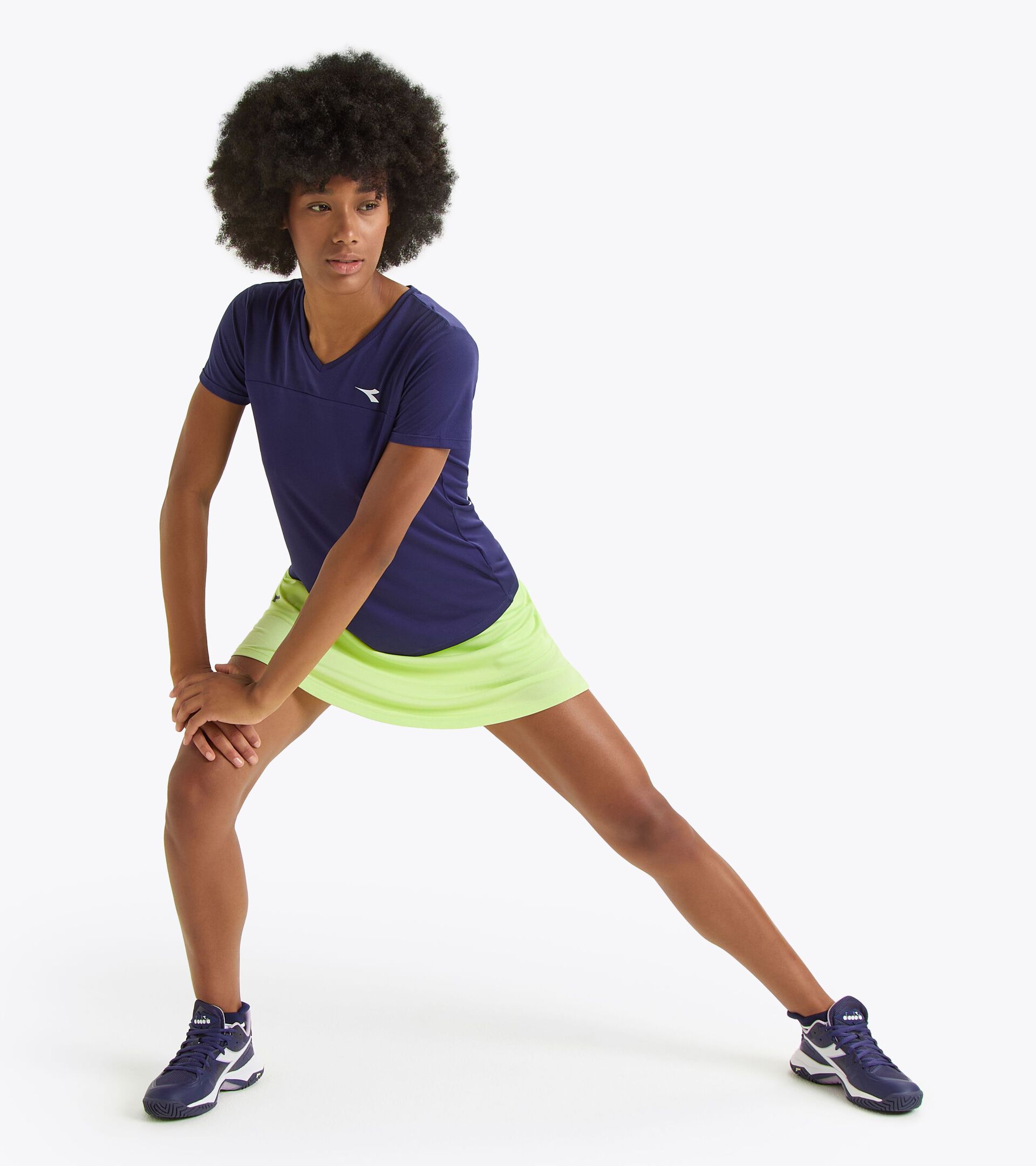 Tennis-Rock - Damen L. SKIRT CORE SCHATTEN LIMONELLE - Diadora