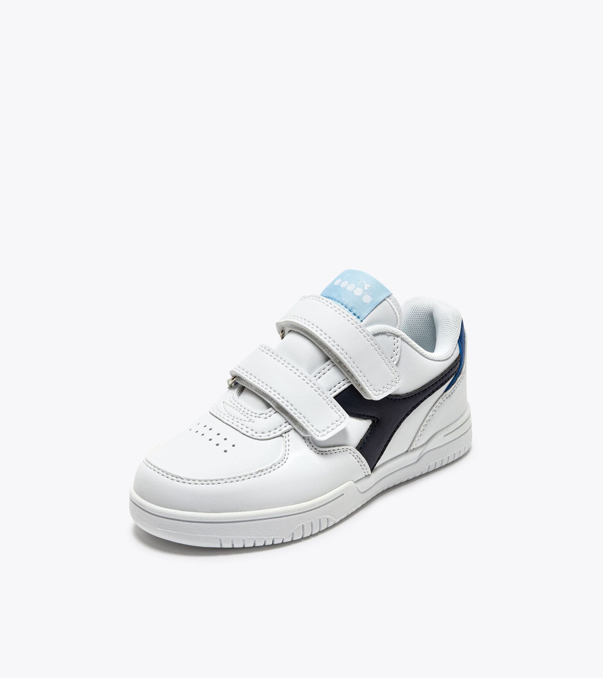 Chaussures de sport - Garçon 4-8 ans RAPTOR LOW PS BLANC/BLAU ECOLE NAVALE - Diadora