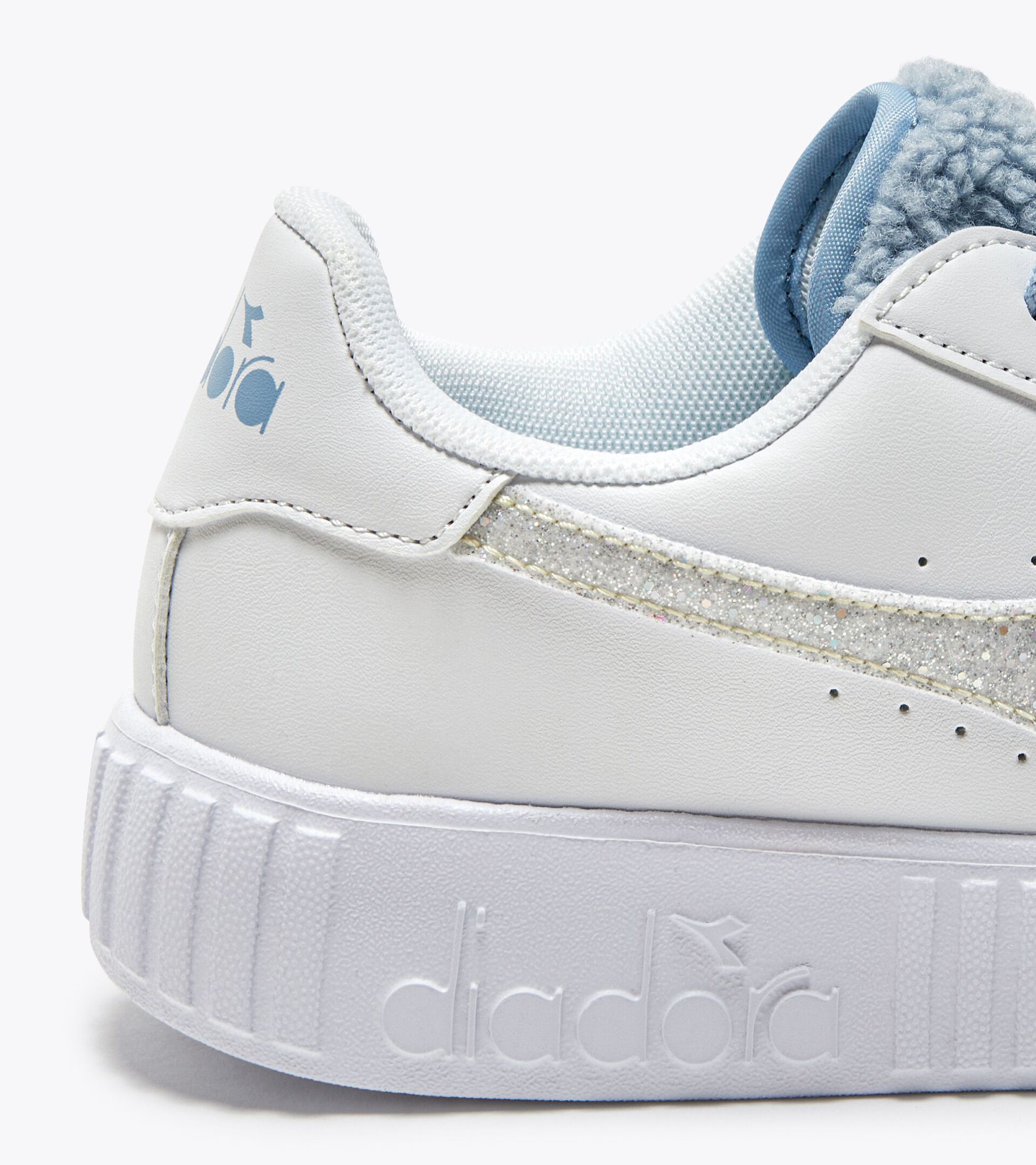 Chaussures de sport - Ado fille - 8-16 ans
 GAME STEP P GS FLUFFY WHITE/BLUE CASHMERE - Diadora