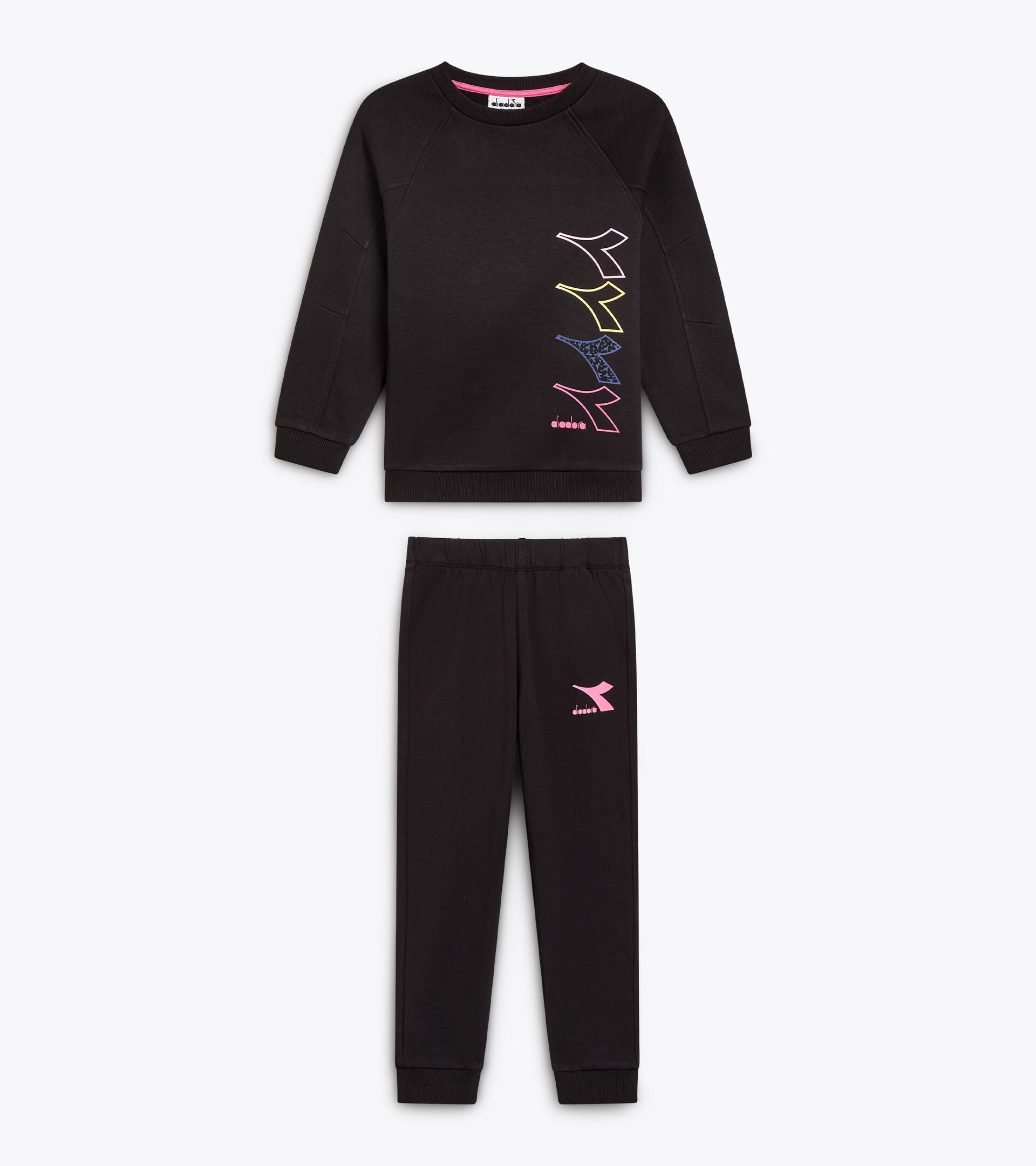 Abgestimmtes Trainingsanzug-Set - Mädchen
 JG. TRACKSUIT LOGO SCHWARZ - Diadora