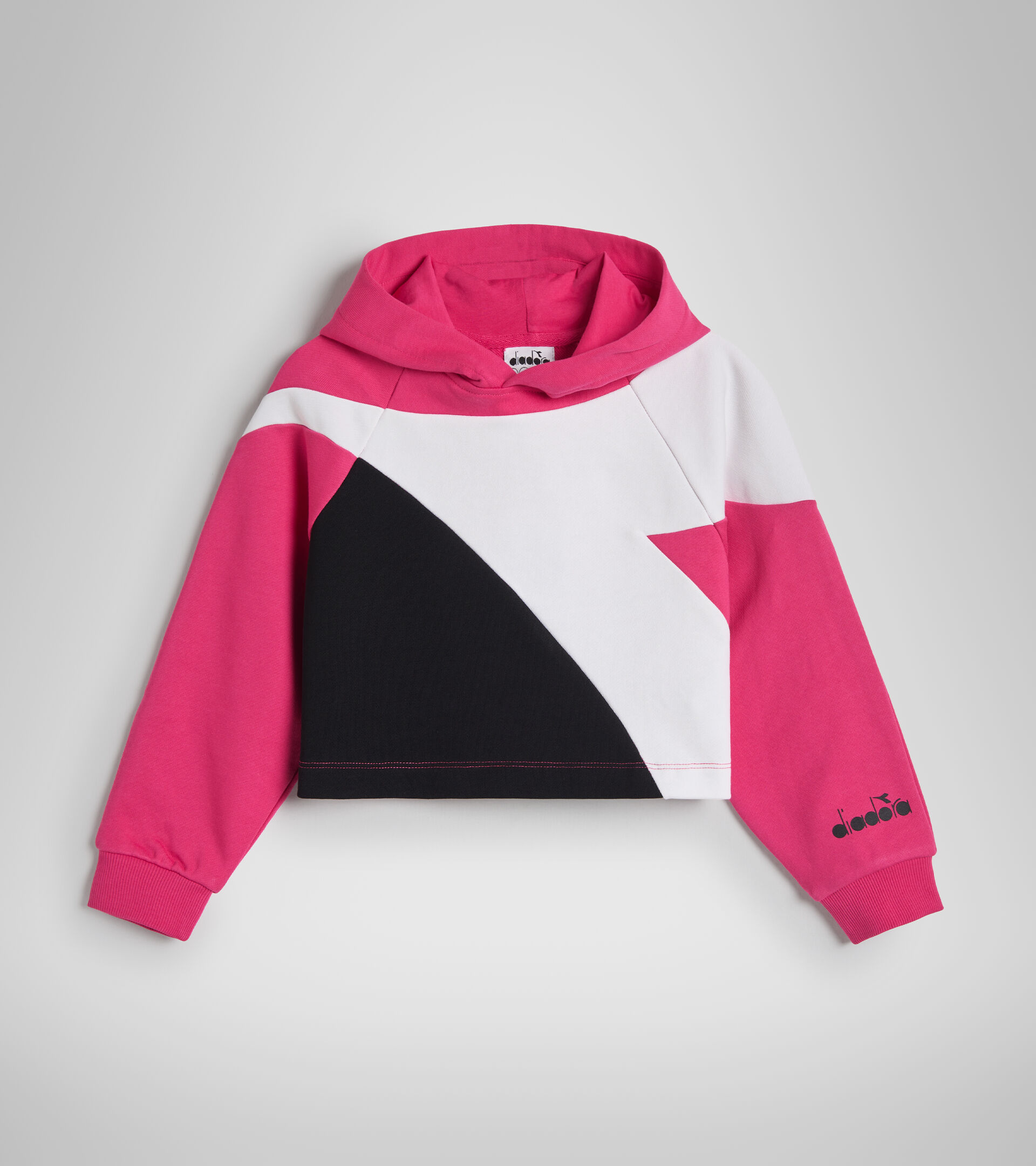 JG.HOODIE CROP POWER LOGO Cotton sports sweatshirt - Girls - Diadora Online  Store IN