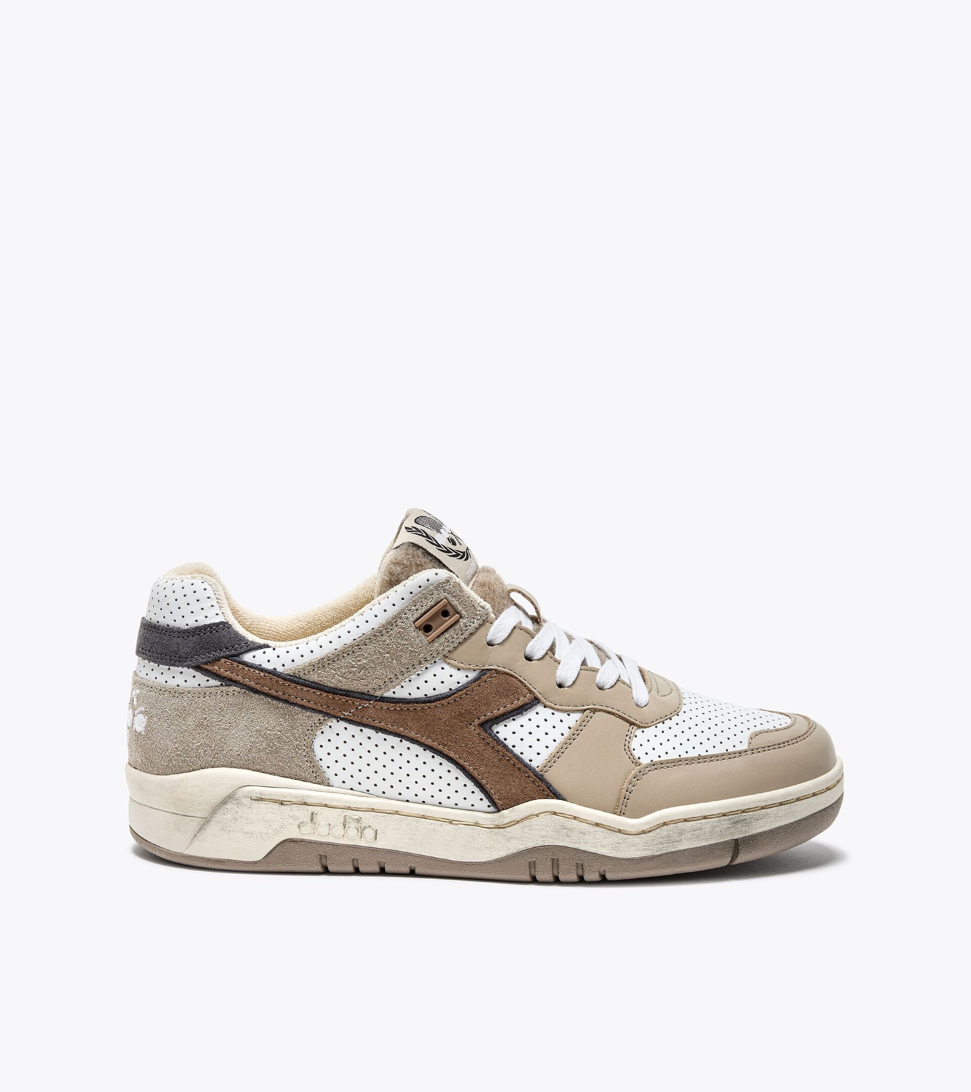 Heritage leather sneaker - Gender Neutral B.560 TORINO ITALIA GRAY MORNING - Diadora