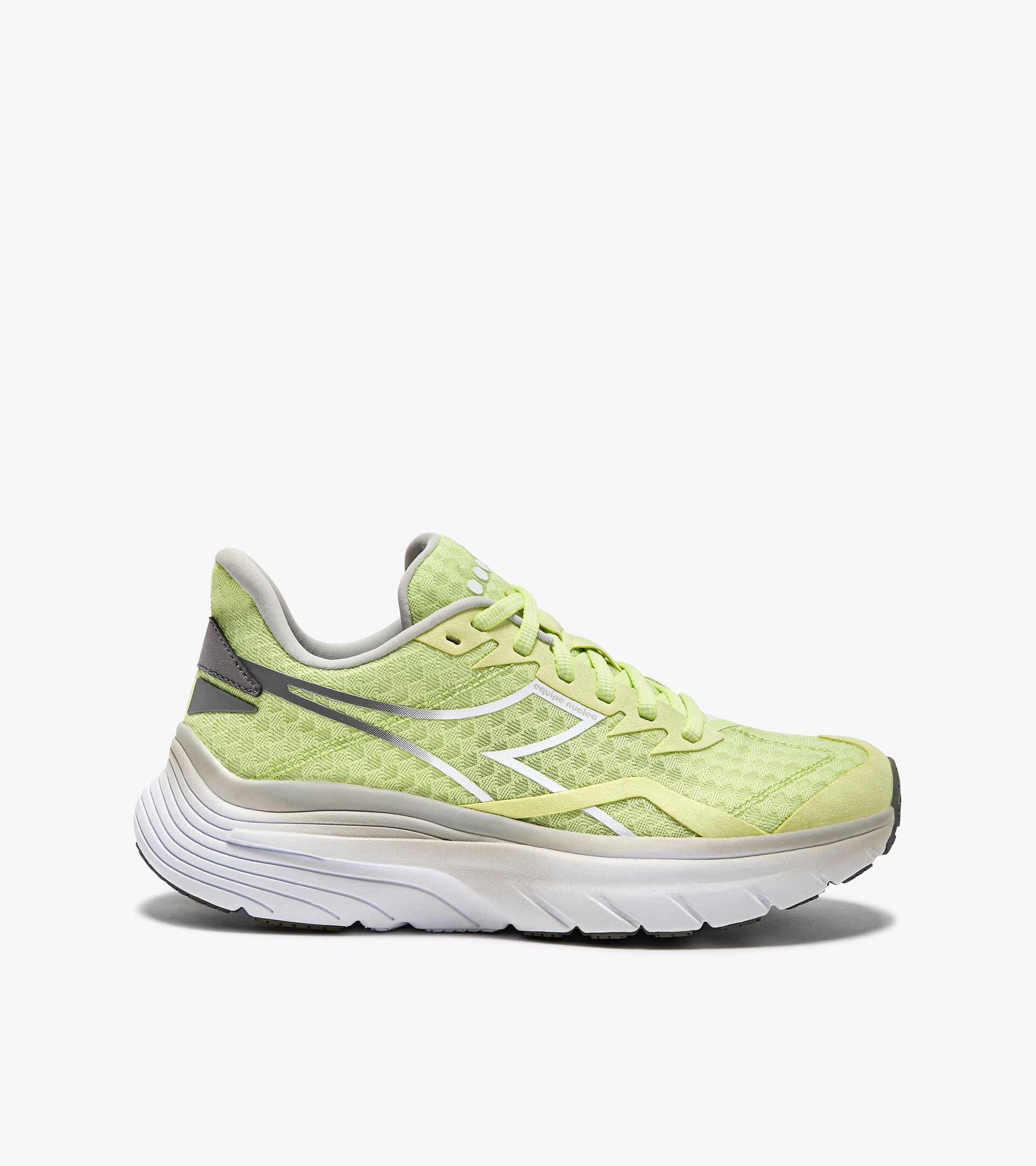 Laufschuh - Damen EQUIPE NUCLEO W SHADOW LIME/WHITE/SILVER DD - Diadora