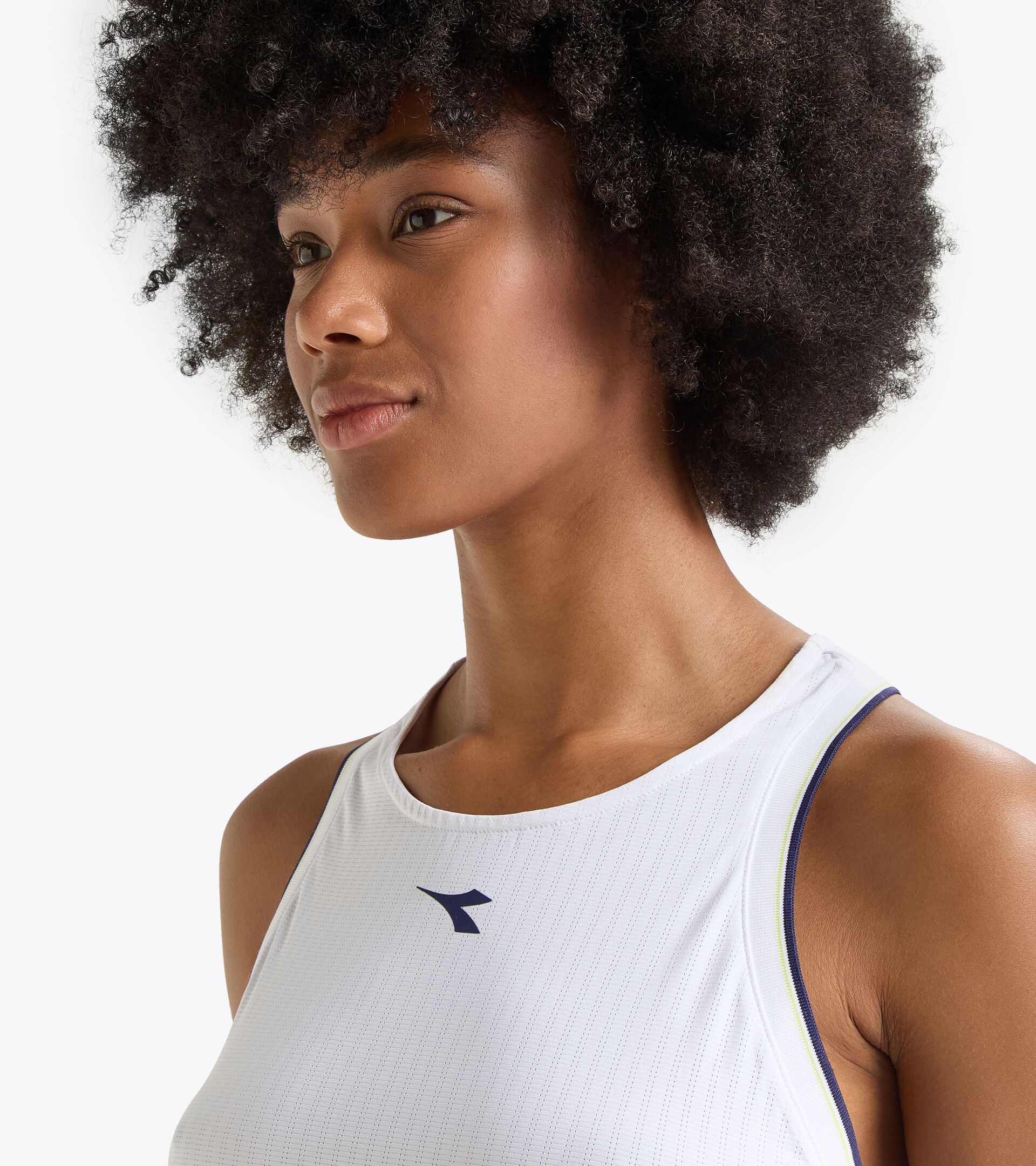 Tennis-Tanktop mit Ringerrücken - Wettkampf - Damen L. TANK ICON STRAHLEND WEISSE - Diadora