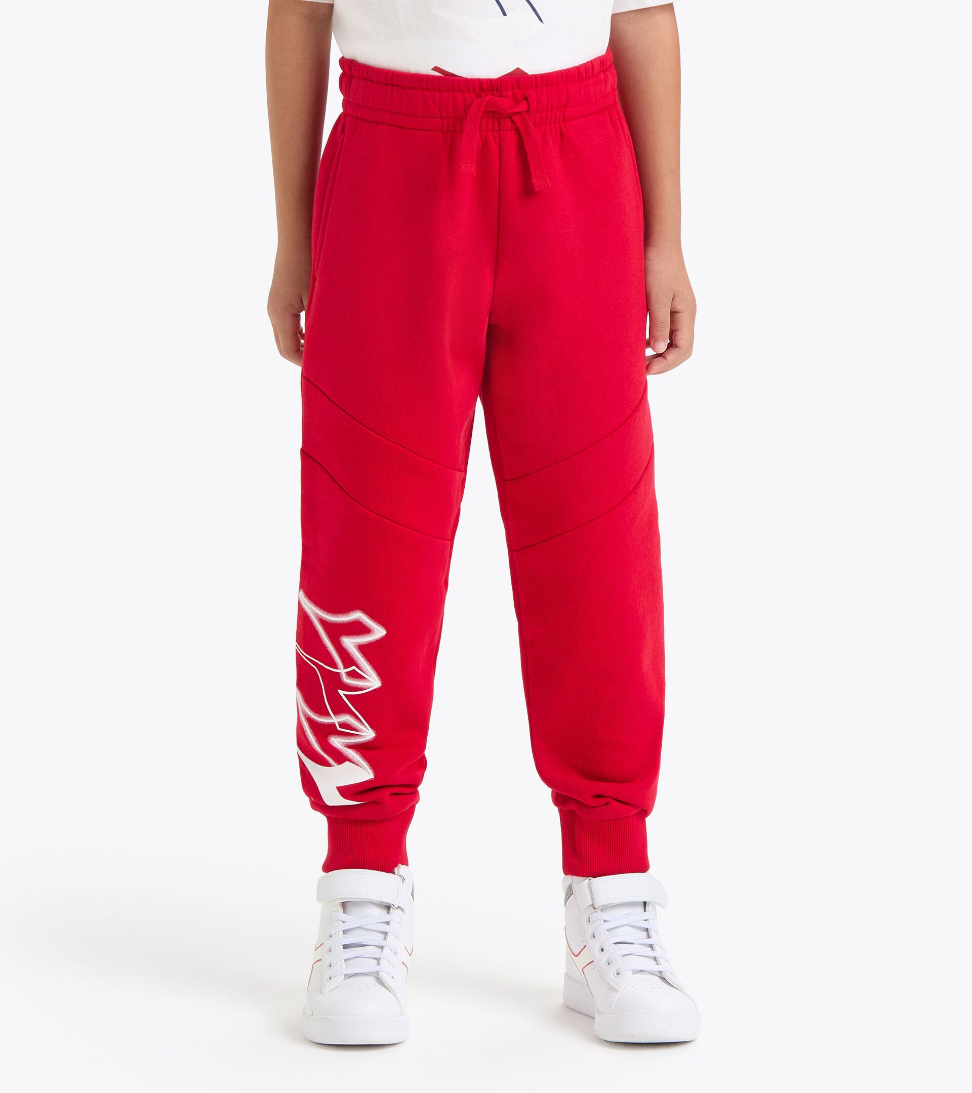 Pantalon de sport - Coupe confort - Ado garçon
 JB. JOGGER PANT LOGO ROUGE SALSA - Diadora