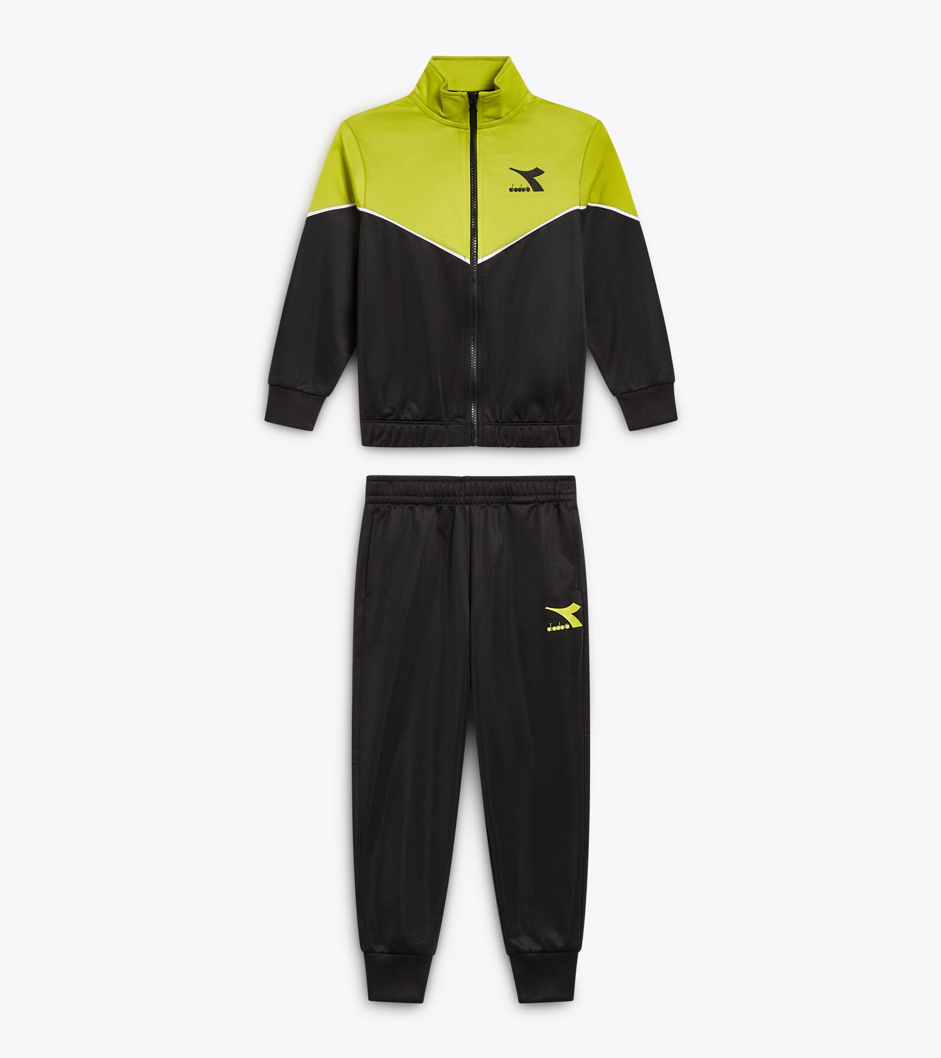 Tracksuit - Boy JB. TRACKSUIT FZ LOGO BLACK - Diadora