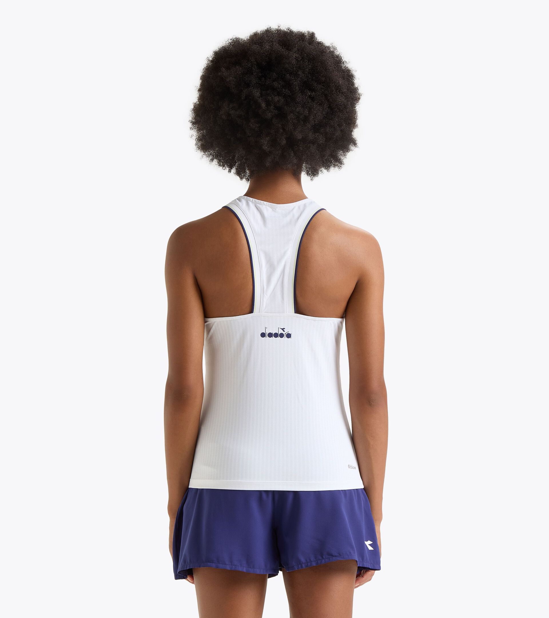 Canotta da tennis con dorso a vogatore - Gara - Donna L. TANK ICON BIANCO OTTICO - Diadora