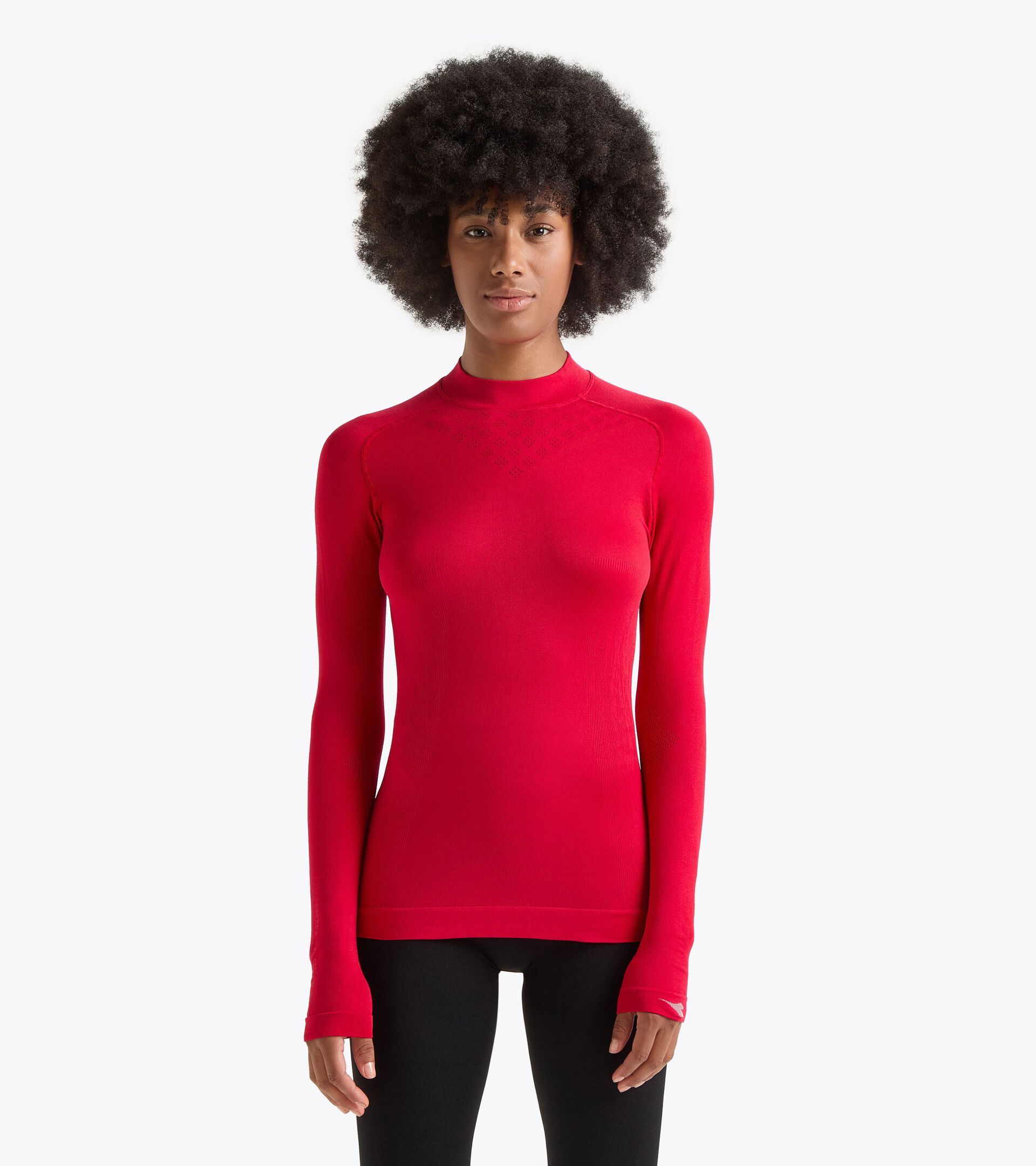 Camiseta de entrenamiento - Mujer L. TURTLE NECK ACT ROJO MATADOR - Diadora