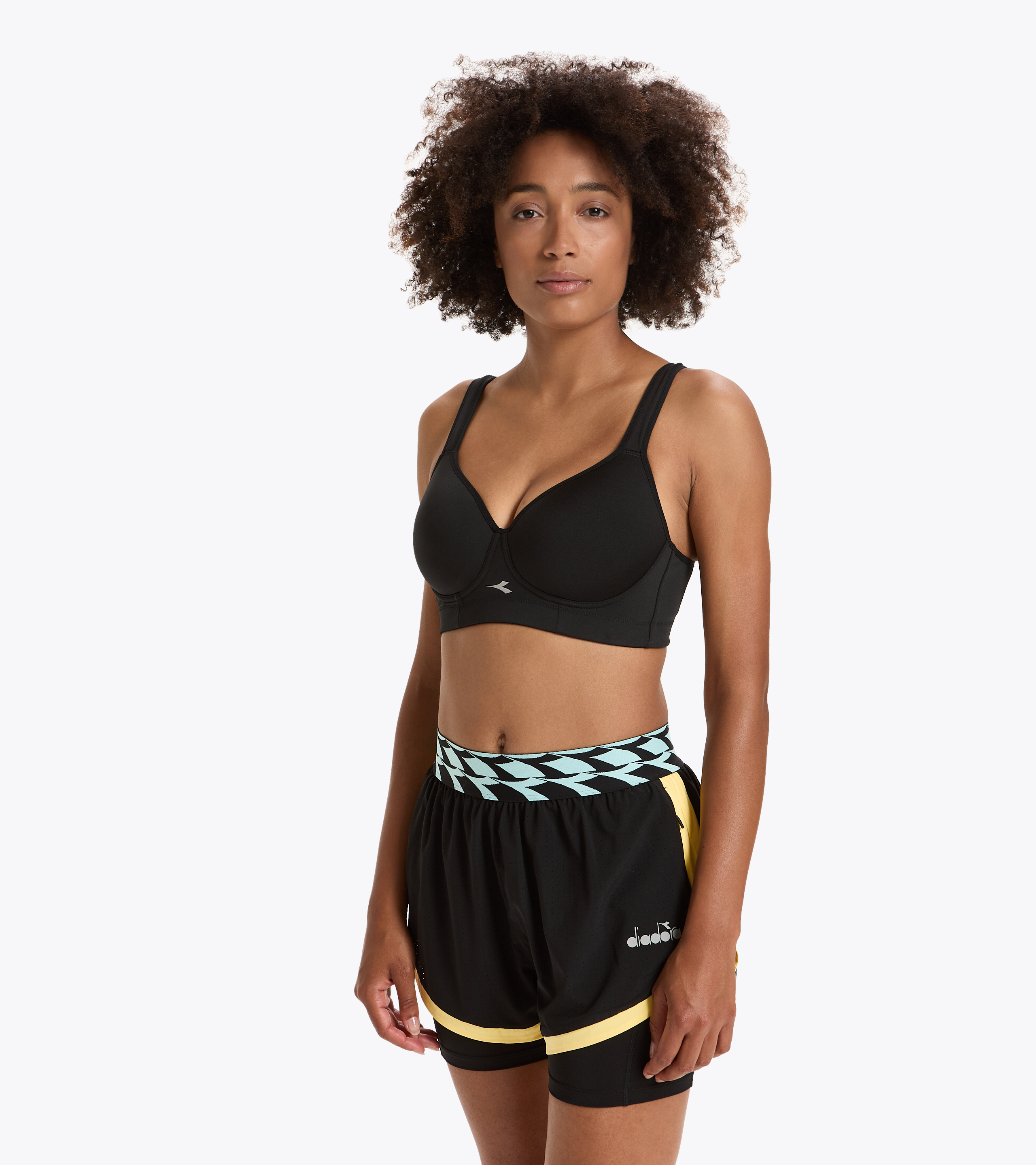 Power Hollow Double Straps Padded Running Bra